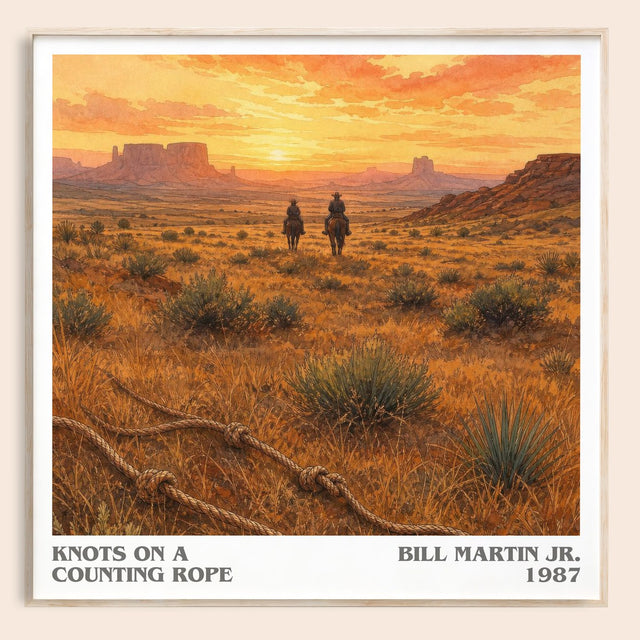 Knots On A Counting Rope Literary Art Print by Bill Martin Jr.