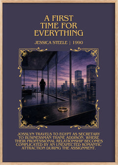 A First Time for Everything Minimalist Book Poster by Jessica Steele