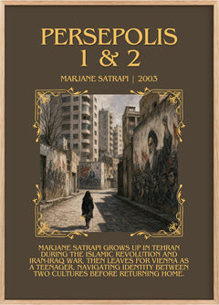 Persepolis 1 & 2 Minimalist Book Poster by Marjane Satrapi
