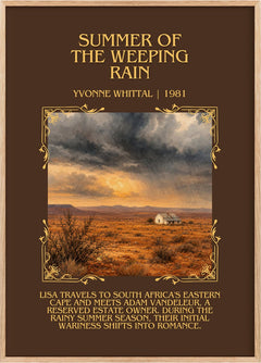 Summer of the Weeping Rain Minimalist Book Poster by Yvonne Whittal