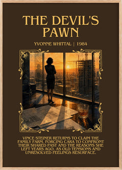 The Devil's Pawn Minimalist Book Poster by Yvonne Whittal