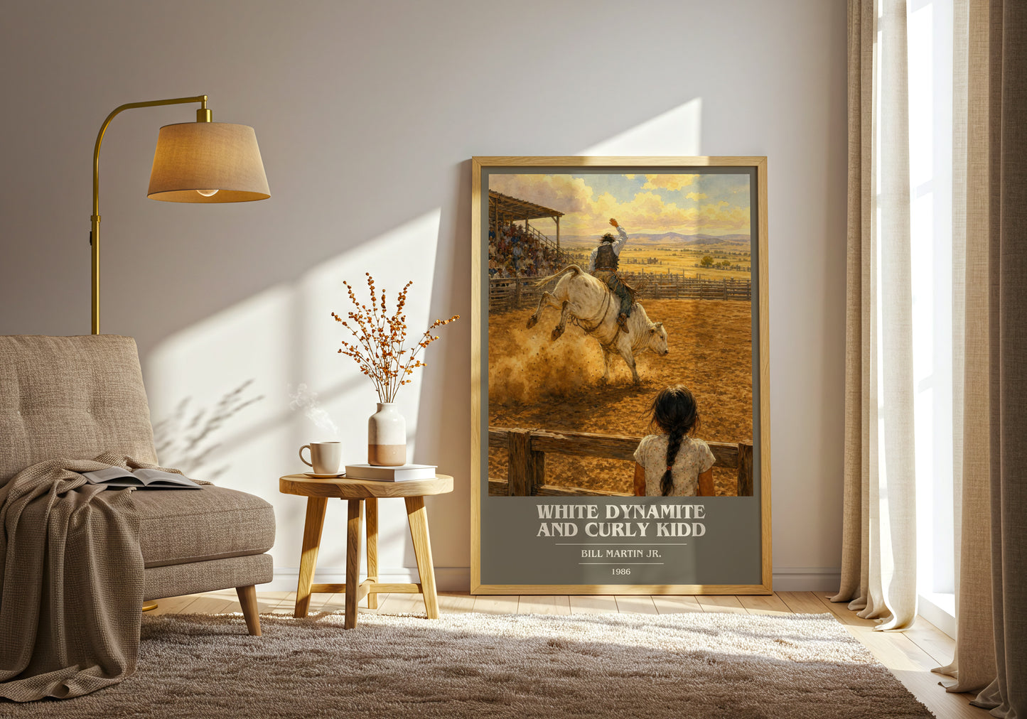 White Dynamite And Curly Kidd book cover print on bookshelf – Bill Martin Jr. fan gift