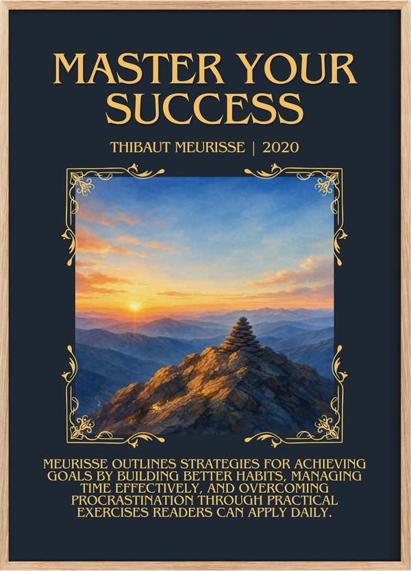 Master Your Success Minimalist Book Poster by Thibaut Meurisse