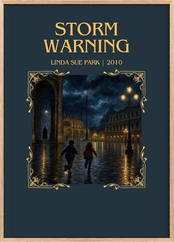 Storm Warning Minimalist Book Poster by L. Park