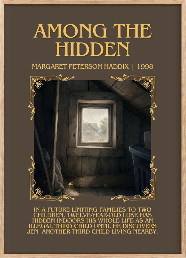 Among the Hidden Minimalist Book Poster by Margaret Peterson Haddix