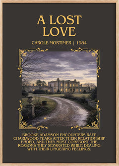A Lost Love Minimalist Book Poster by Carole Mortimer