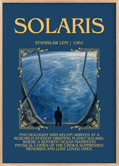 Solaris Minimalist Book Poster by Stanisław Lem