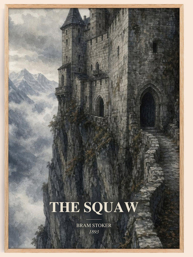 The Squaw Book Watercolour Illustration by Bram Stoker