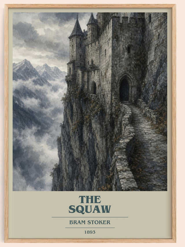 The Squaw Book Cover Poster by Bram Stoker