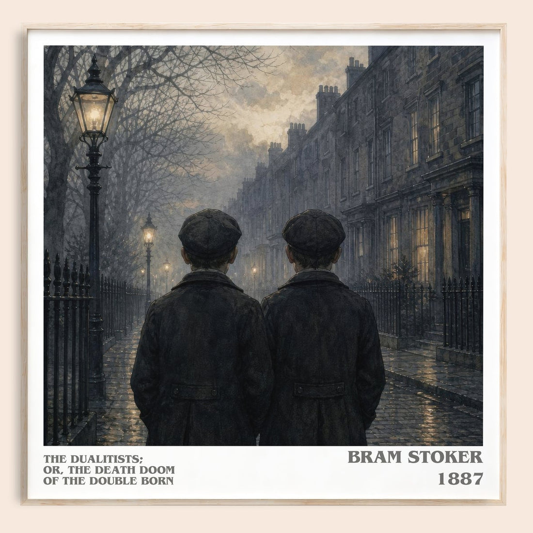 The Dualitists; Or, The Death Doom Of The Double Born literary book poster by Bram Stoker – framed literary art print