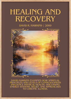 Healing and recovery Minimalist Book Poster by David R. Hawkins