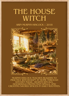 The House Witch Minimalist Book Poster by Arin Murphy-Hiscock