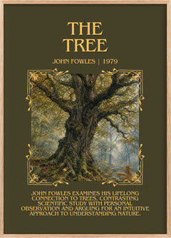The tree Minimalist Book Poster by John Fowles