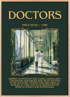 Doctors Minimalist Book Poster by Erich Segal