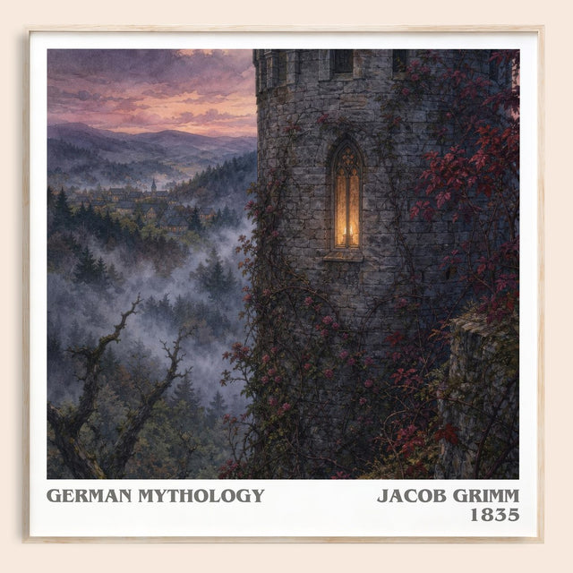 German Mythology Literary Art Print by Jacob Grimm