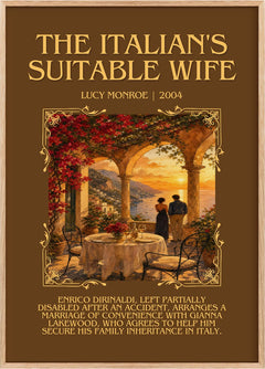 The Italian's Suitable Wife Minimalist Book Poster by Lucy Monroe