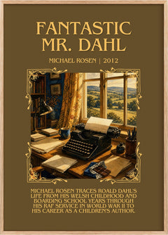 Fantastic Mr. Dahl Minimalist Book Poster by Michael Rosen