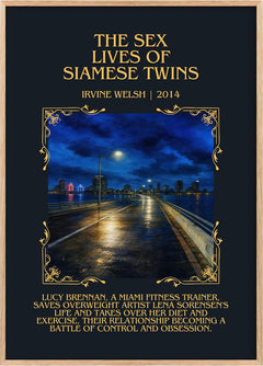 The Sex Lives Of Siamese Twins Minimalist Book Poster by Irvine Welsh