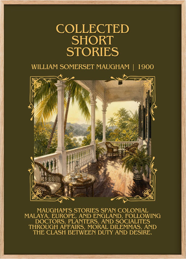 Collected short stories Minimalist Book Poster by W. Maugham