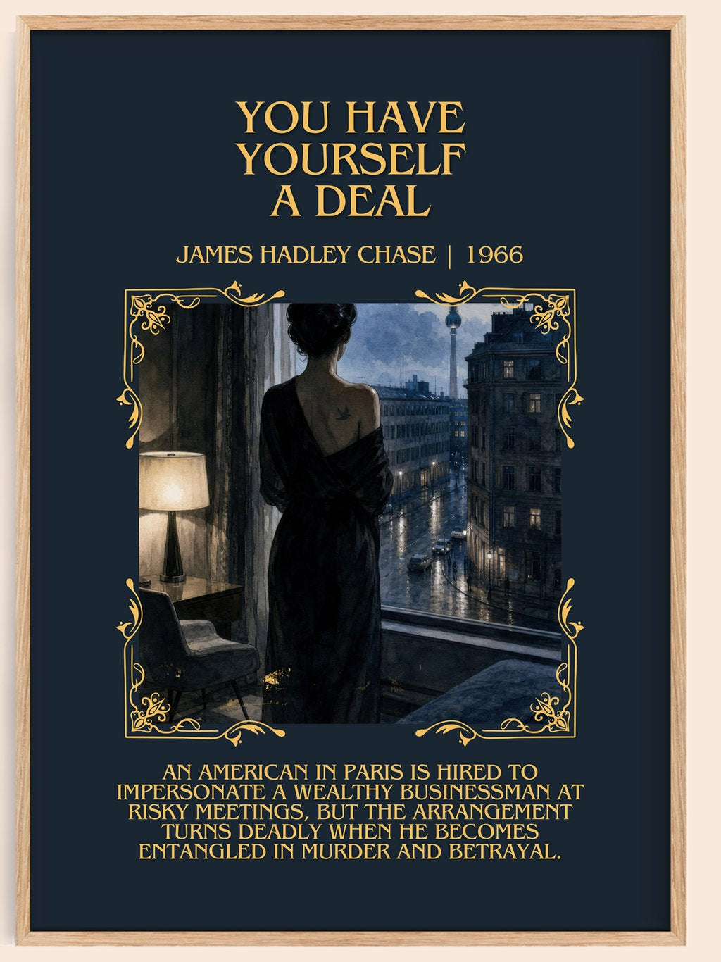 You have yourself a deal Minimalist Book Poster by James Hadley Chase – book poster
