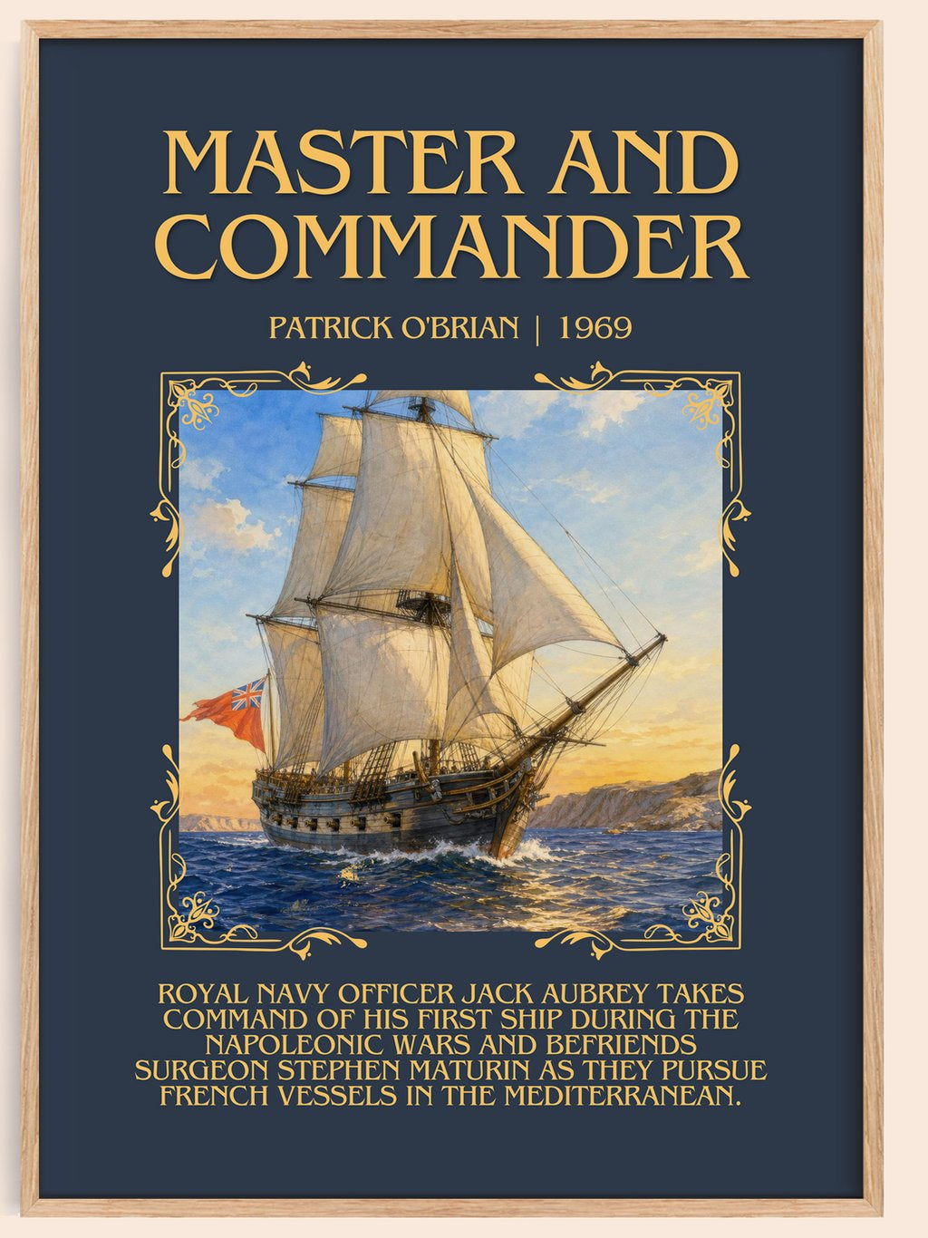 Master and Commander Minimalist Book Poster by Patrick O'Brian – book poster