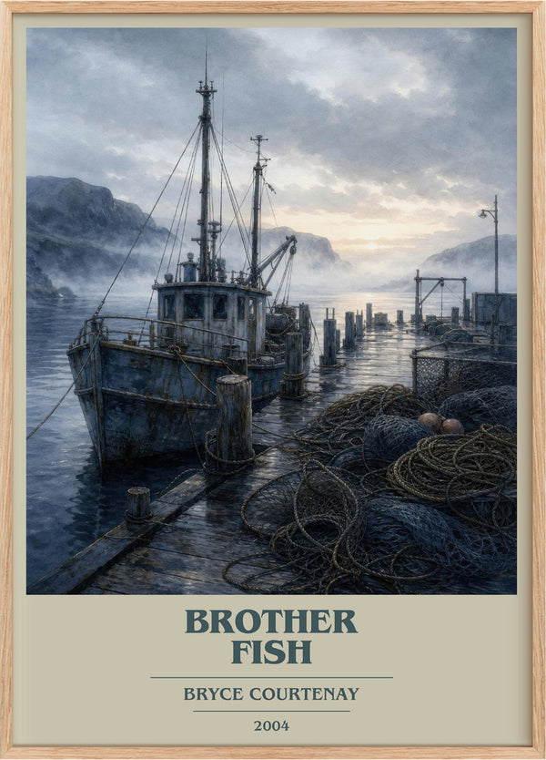Brother Fish Book Cover Poster by Bryce Courtenay