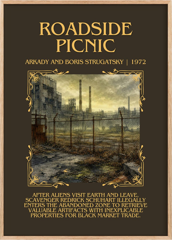 Roadside Picnic Minimalist Book Poster by Arkady and Boris Strugatsky