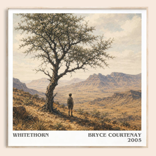 Whitethorn Literary Art Print by Bryce Courtenay