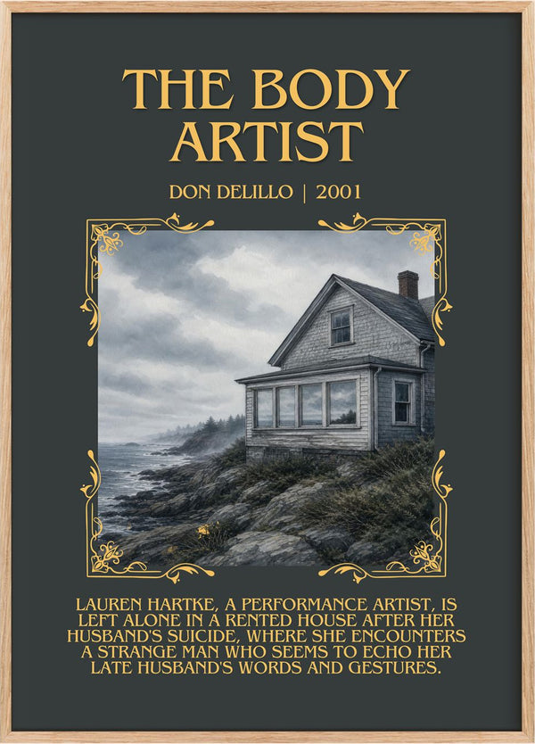 The Body Artist Minimalist Book Poster by Don DeLillo
