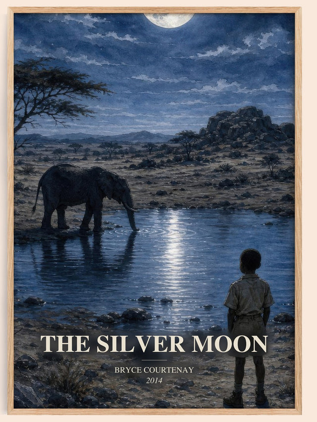 The Silver Moon Book Watercolour Illustration by Bryce Courtenay