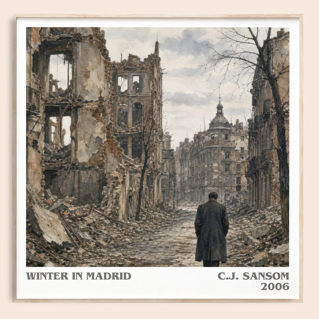 Winter In Madrid Literary Art Print by C.J. Sansom