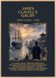 James Clavell's Gai-Jin Minimalist Book Poster by James Clavell