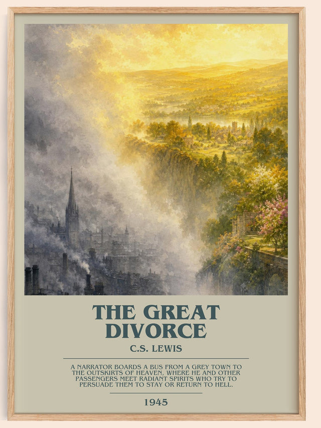 The Great Divorce Bookish Wall Art by C.S. Lewis