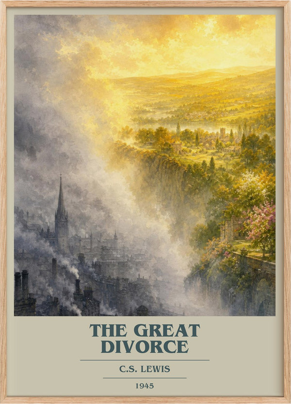 The Great Divorce Book Cover Poster by C.S. Lewis