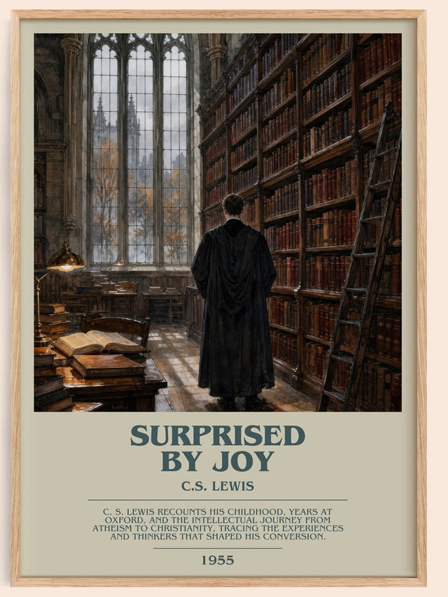 Surprised By Joy Bookish Wall Art by C.S. Lewis