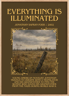 Everything Is Illuminated Minimalist Book Poster by J. Foer