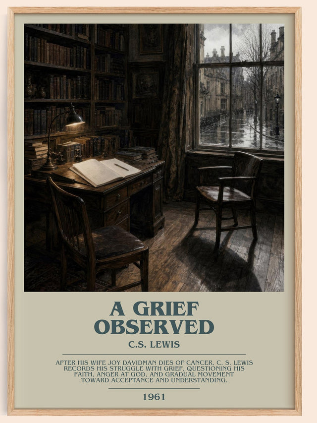 A Grief Observed Bookish Wall Art by C.S. Lewis