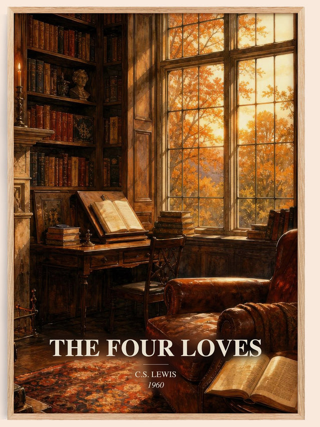 The Four Loves Book Watercolour Illustration by C.S. Lewis