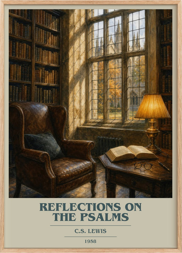 Reflections On The Psalms Book Cover Poster by C.S. Lewis