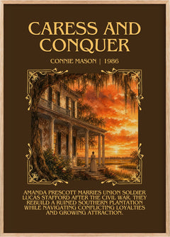 Caress and Conquer Minimalist Book Poster by Connie Mason