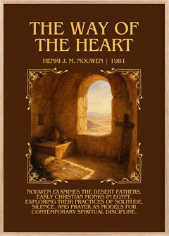 The Way of the Heart Minimalist Book Poster by Henri J. M. Nouwen