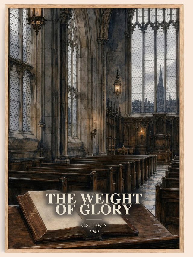The Weight Of Glory Book Watercolour Illustration by C.S. Lewis