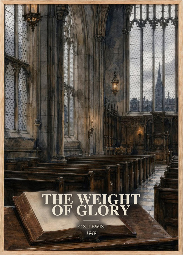 The Weight Of Glory Book Watercolour Illustration by C.S. Lewis