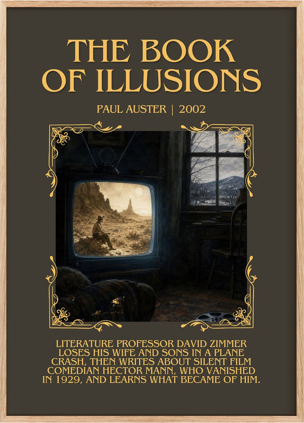 The Book of Illusions Minimalist Book Poster by Paul Auster