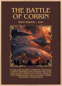 The Battle of Corrin Minimalist Book Poster by Brian Herbert