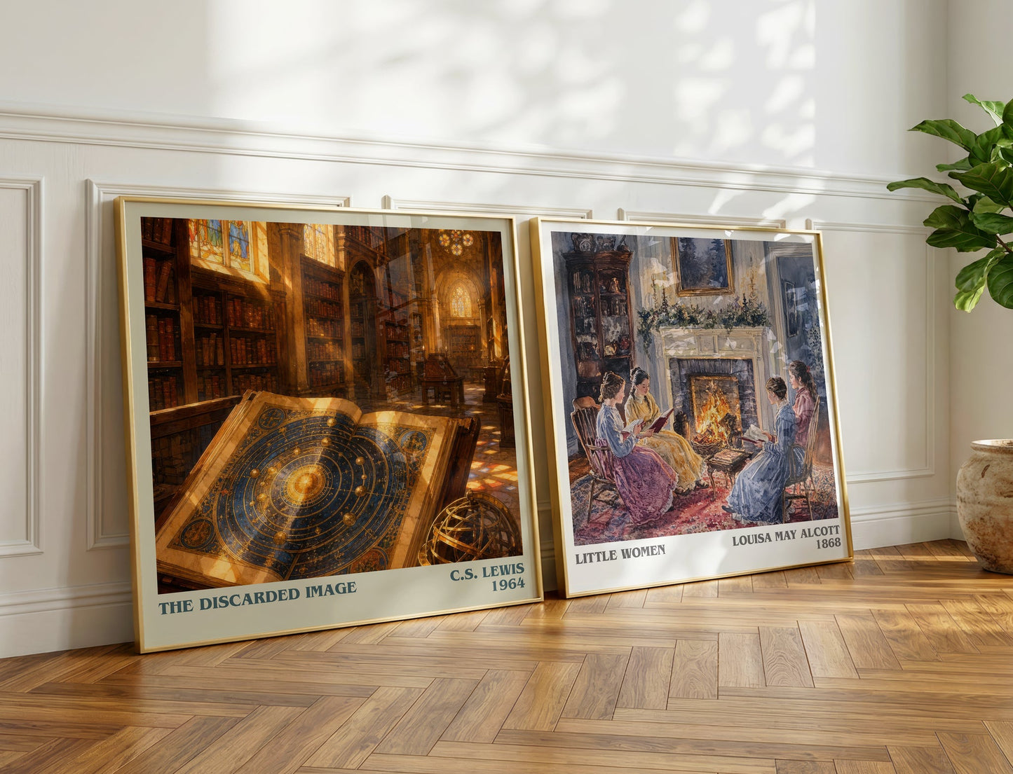 The Discarded Image literary print on bookshelf – C.S. Lewis fan gift