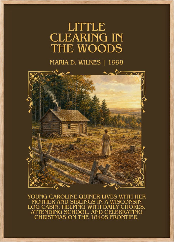 Little Clearing in the Woods Minimalist Book Poster by Maria D. Wilkes