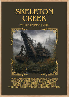Skeleton Creek Minimalist Book Poster by Patrick Carman