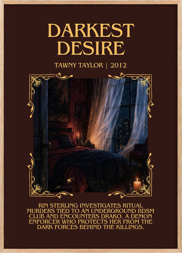 Darkest desire Minimalist Book Poster by Tawny Taylor