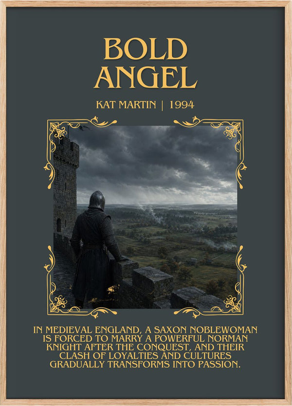 Bold Angel Minimalist Book Poster by Kat Martin